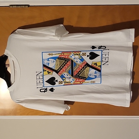 Womens White / Yellow 2-Piece "Queen" Short Set - Picture 3 of 7